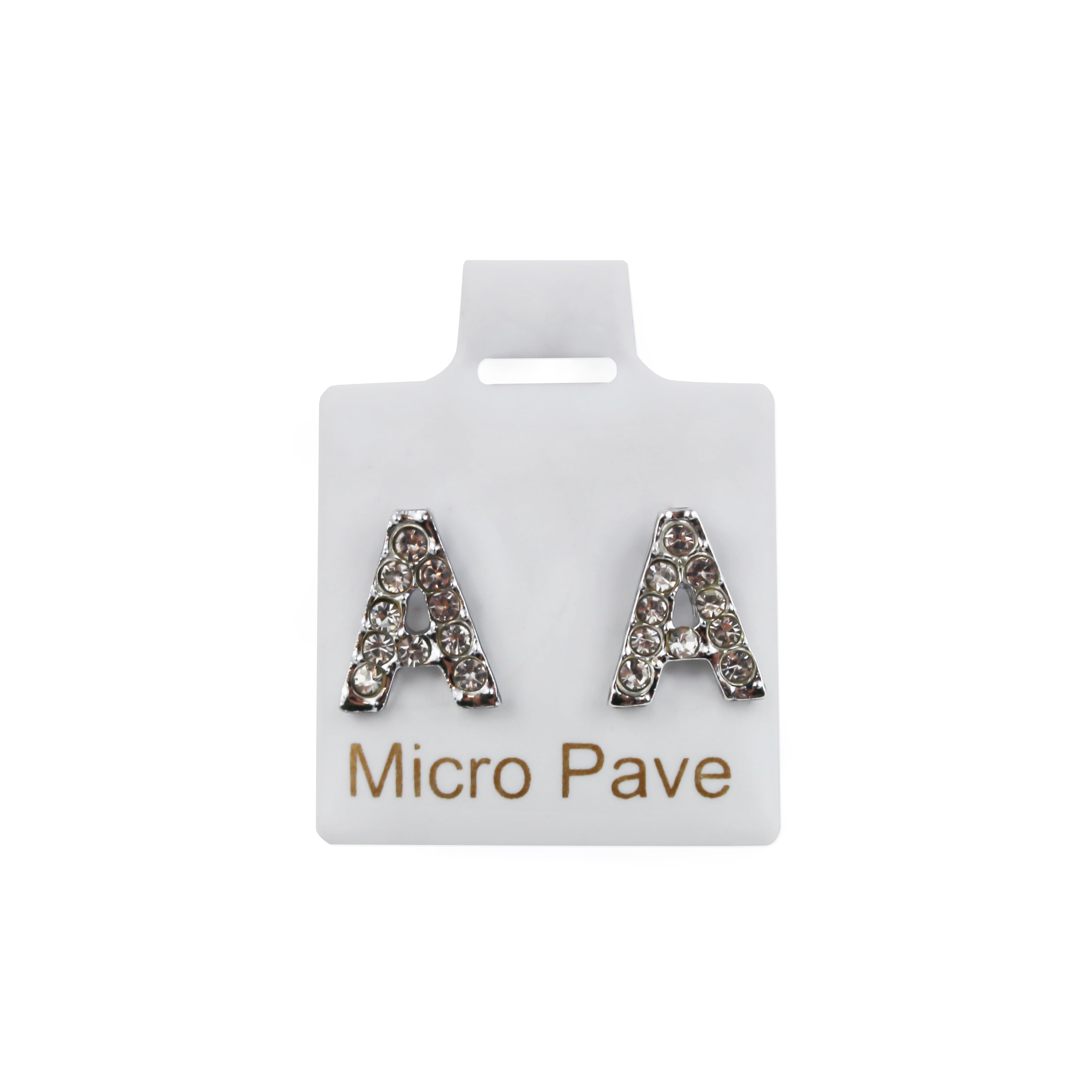 A Initial Stud Earrings | Shop Amina Beauty