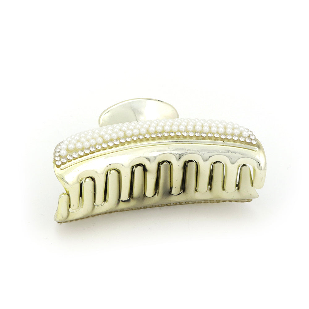 Pearl & Metal Hair Claw | Shop Amina Beauty