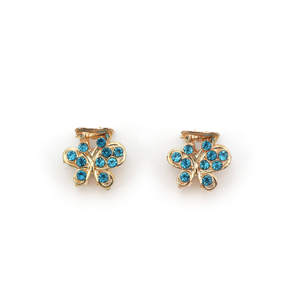 Mini Butterfly Colored Stone Clips | Shop Amina Beauty