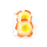 Maui Flower Hair Clips with Crystal- Set of 2