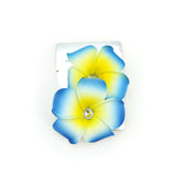 Maui Flower Hair Clips with Crystal- Set of 2
