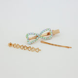 Gold Oval Hair Clip and Pins - Set of 3 | Shop Amina Beauty