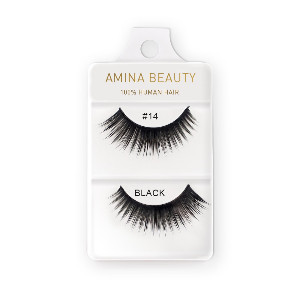 Amina Human Hair Eyelashes - Style 14