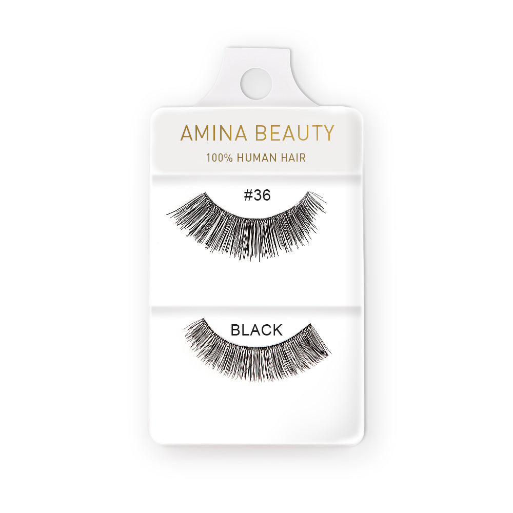 Shop Amina Human Hair Eyelashes - Style 36