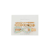 Gold Oval Hair Clip and Pins - Set of 3 | Shop Amina Beauty