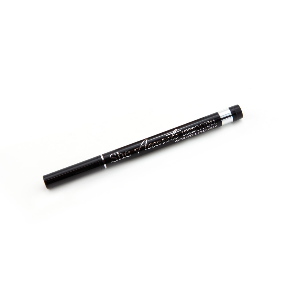 S.he Black Waterproof Liquid Eye Pencil | Shop Amina Beauty