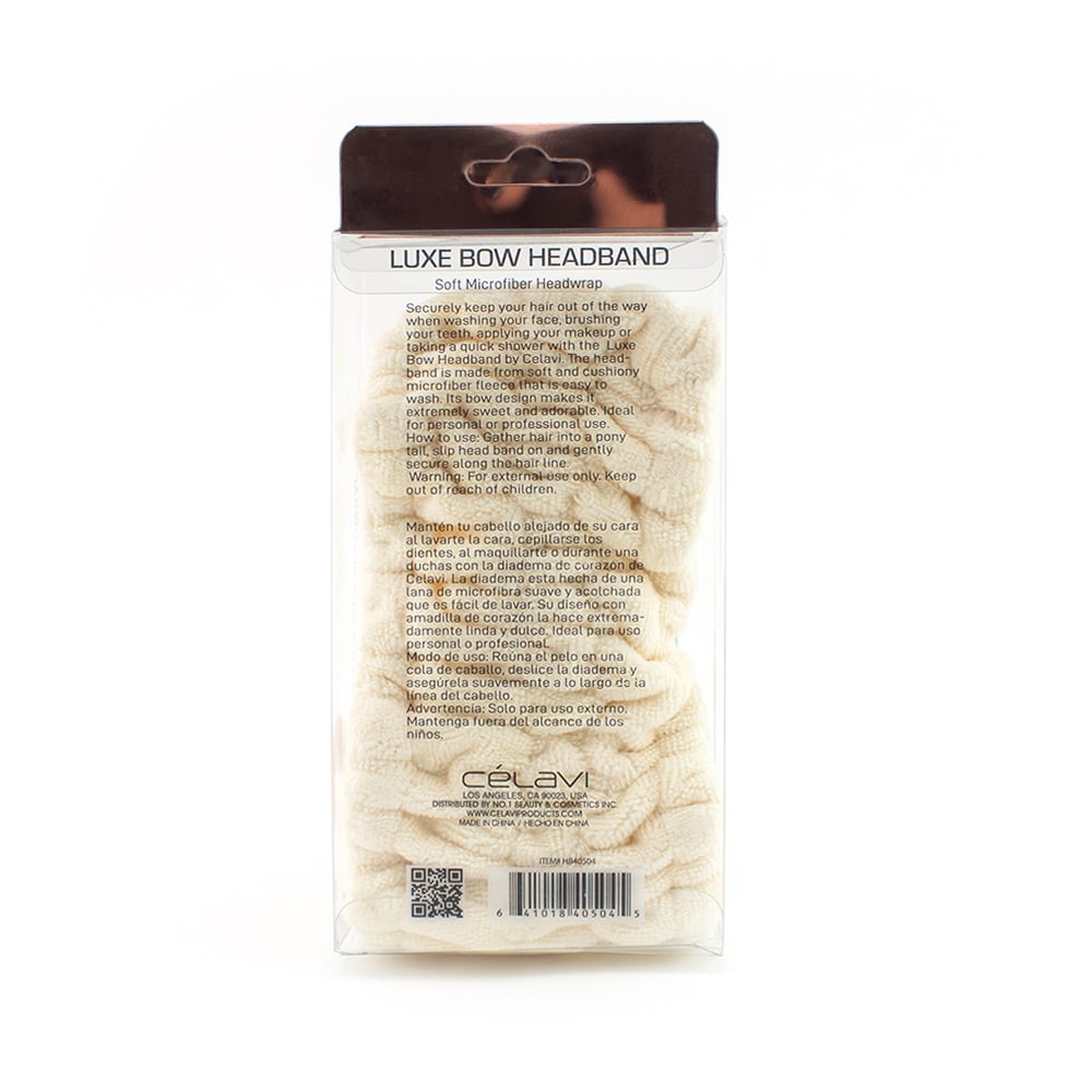 Luxe Bow Headband -Ivory