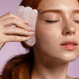 Celavi Rose Quartz Facial Roller Set | Shop Amina Beauty