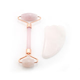 Celavi Rose Quartz Facial Roller Set | Shop Amina Beauty