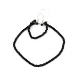 Black Pearl Necklace & Earrings Set