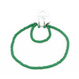 Green Pearl Necklace & Earrings Set | Shop Amina Beauty