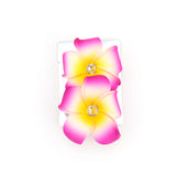 Maui Flower Hair Clips with Crystal- Set of 2