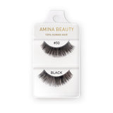 Amina Human Hair Eyelashes - Style 50