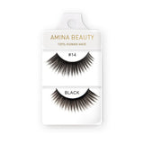 Shop Amina Beauty Human Hair Eyelashes - Style 14
