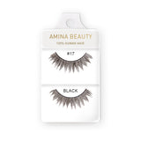 Shop Amina Beauty Human Hair Eyelashes - Style 17