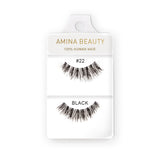 Shop Amina Beauty Human Hair Eyelashes - Style 22