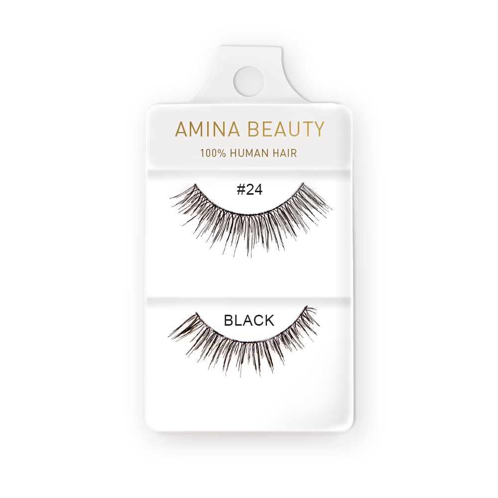 Shop Amina Beauty Human Hair Eyelashes - Style 24