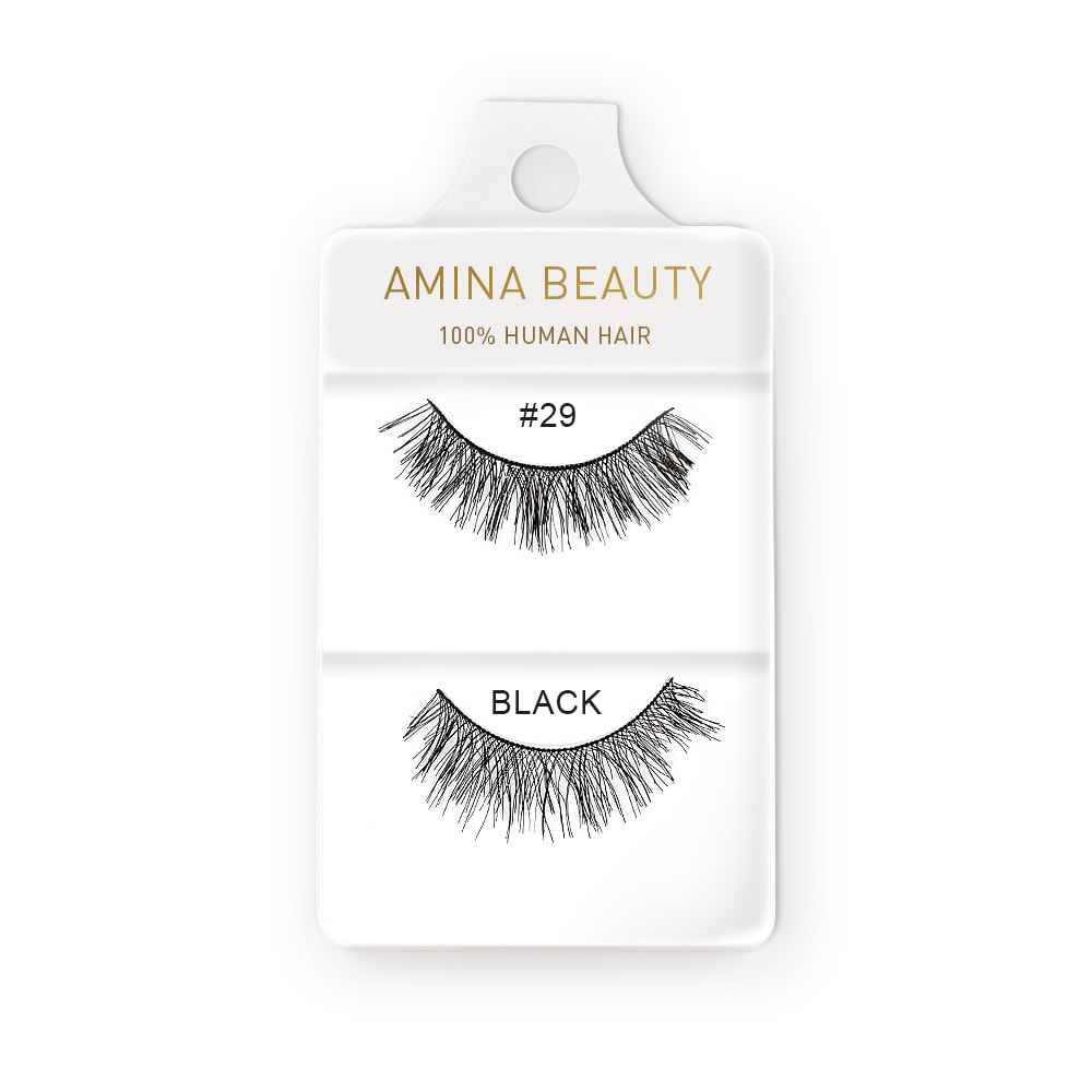Shop Amina Beauty Human Hair Eyelashes - Style 29
