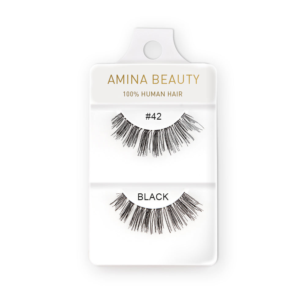 Shop Amina Human Hair Eyelashes - Style 42