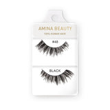 Shop Amina Beauty Human Hair Eyelashes - Style 48