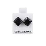 Large Square Black CZ Earrings | Shop Amina Beauty