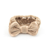 Luxe Bow Headband - Brown