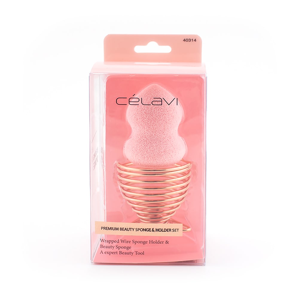 Celavi Premium Beauty Sponge & Holder Set